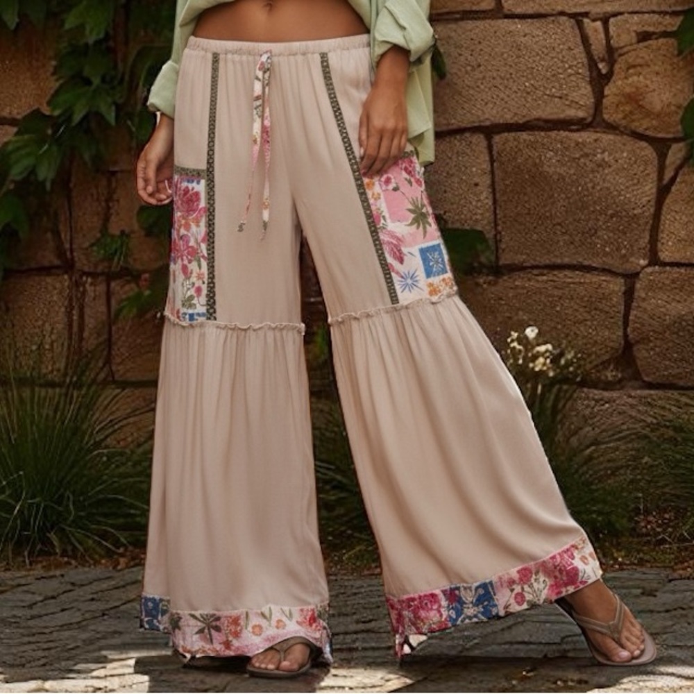 NWT Bohemela Wide Leg Pants - Picture 7 of 7